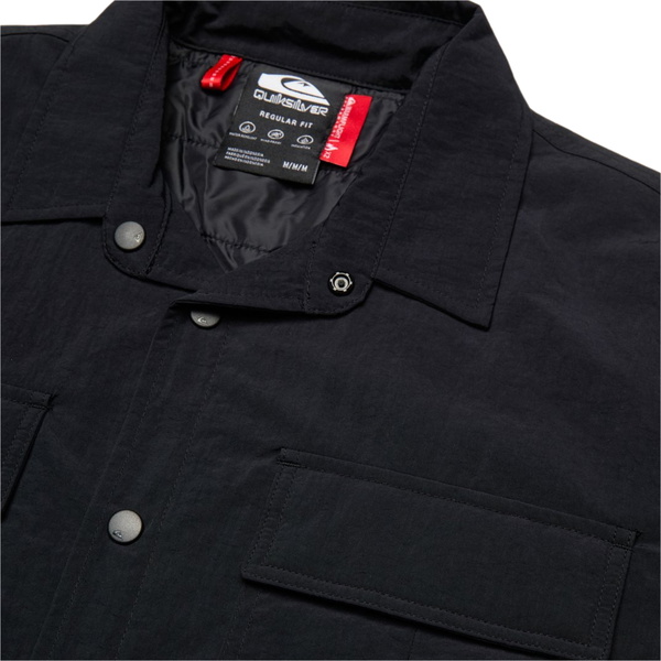 2026 Quiksilver Mens Venture Insulated Overshirt EQYJK04235 - Black